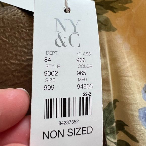 New - New York & Company Patent Gold/Bronze Crossbody with Chain Strap - Picture 5 of 6